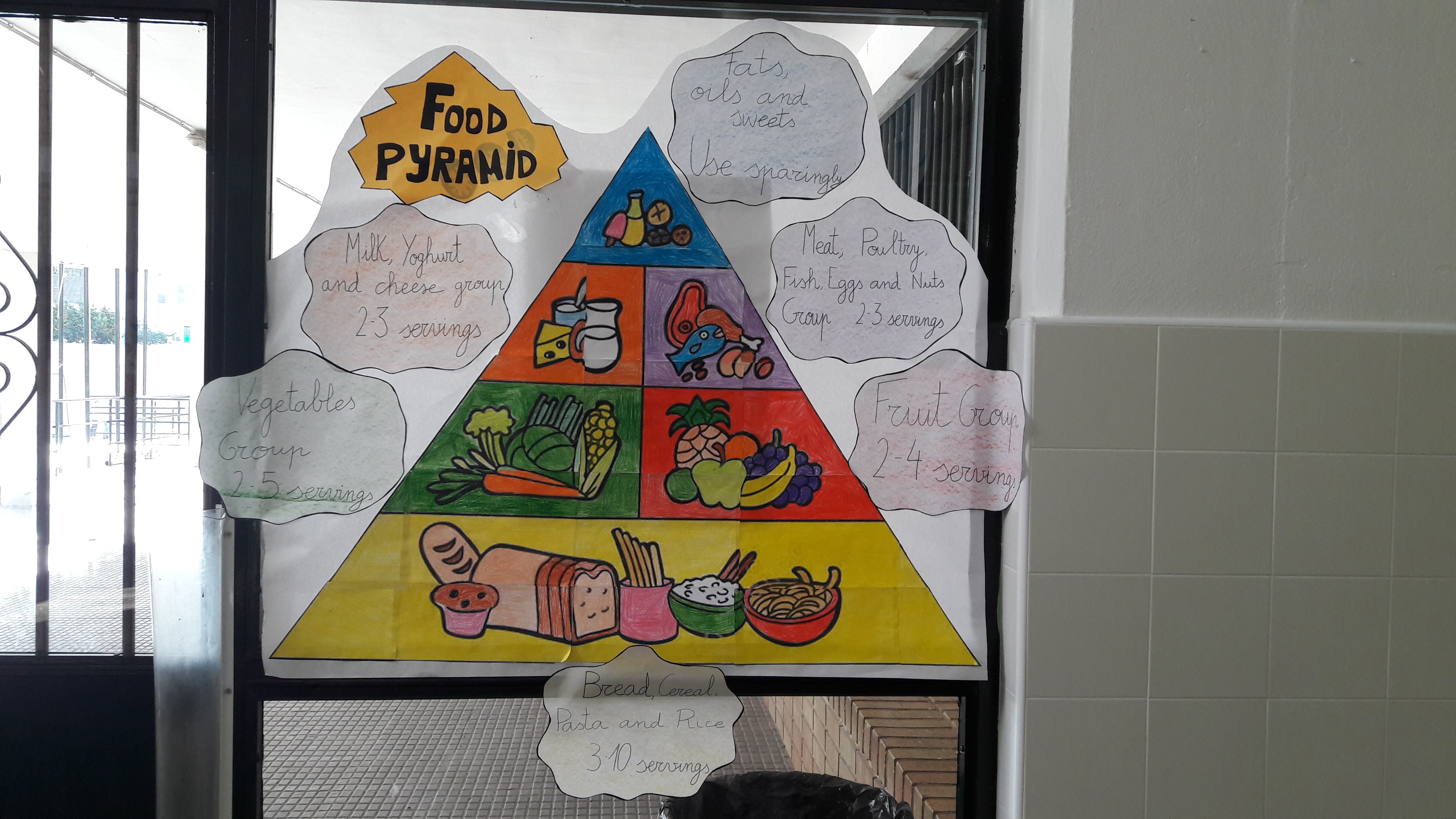 piramide alimenticia en ingles